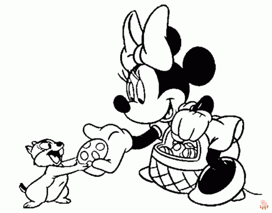 Minnie mouse para colorear 13