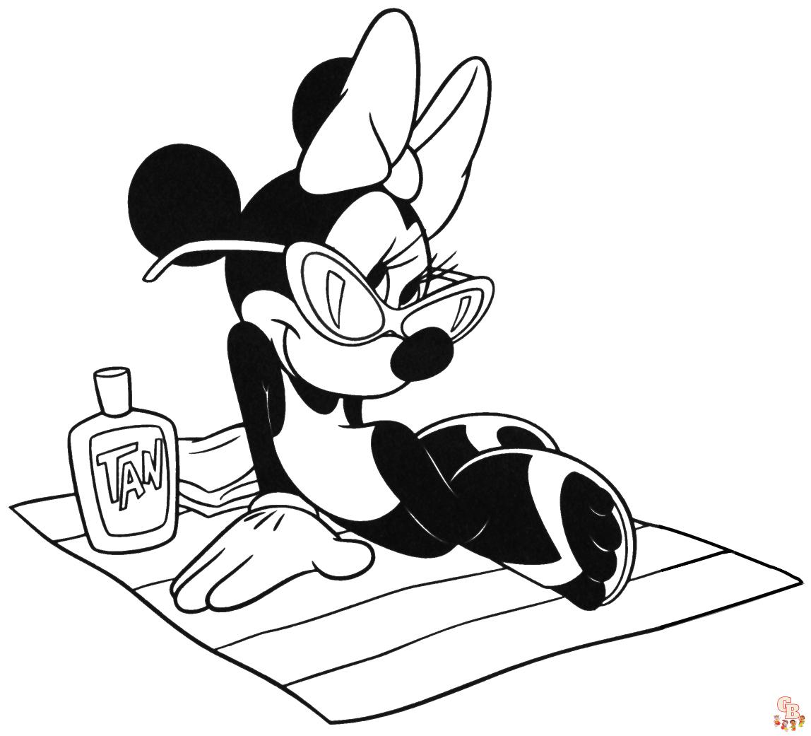 Minnie mouse para colorear 14