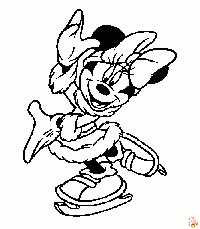 Minnie mouse para colorear 15