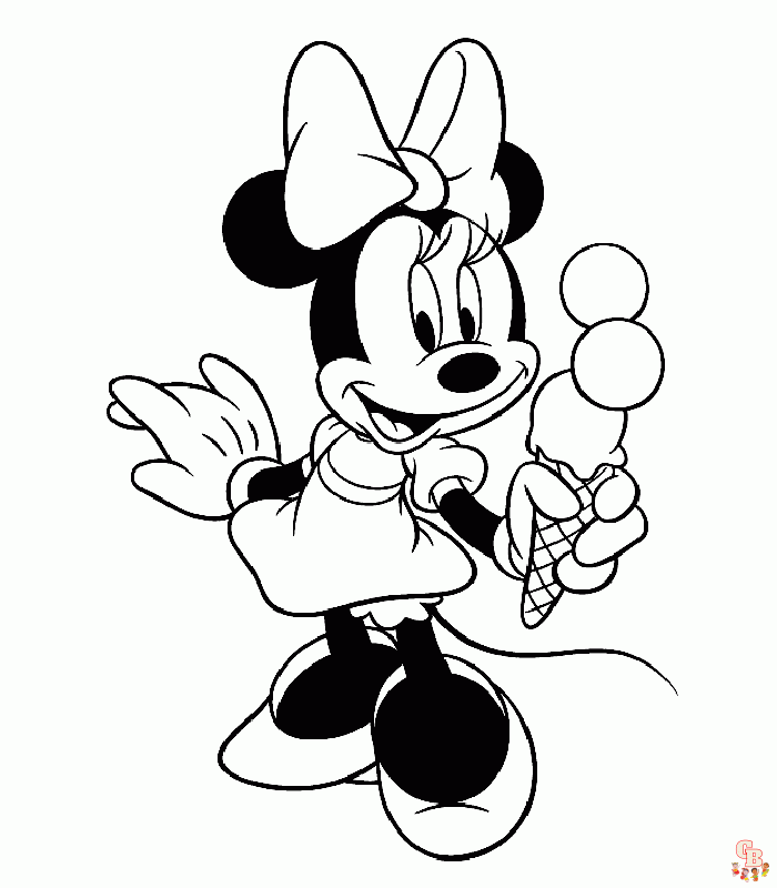 Minnie mouse para colorear 17