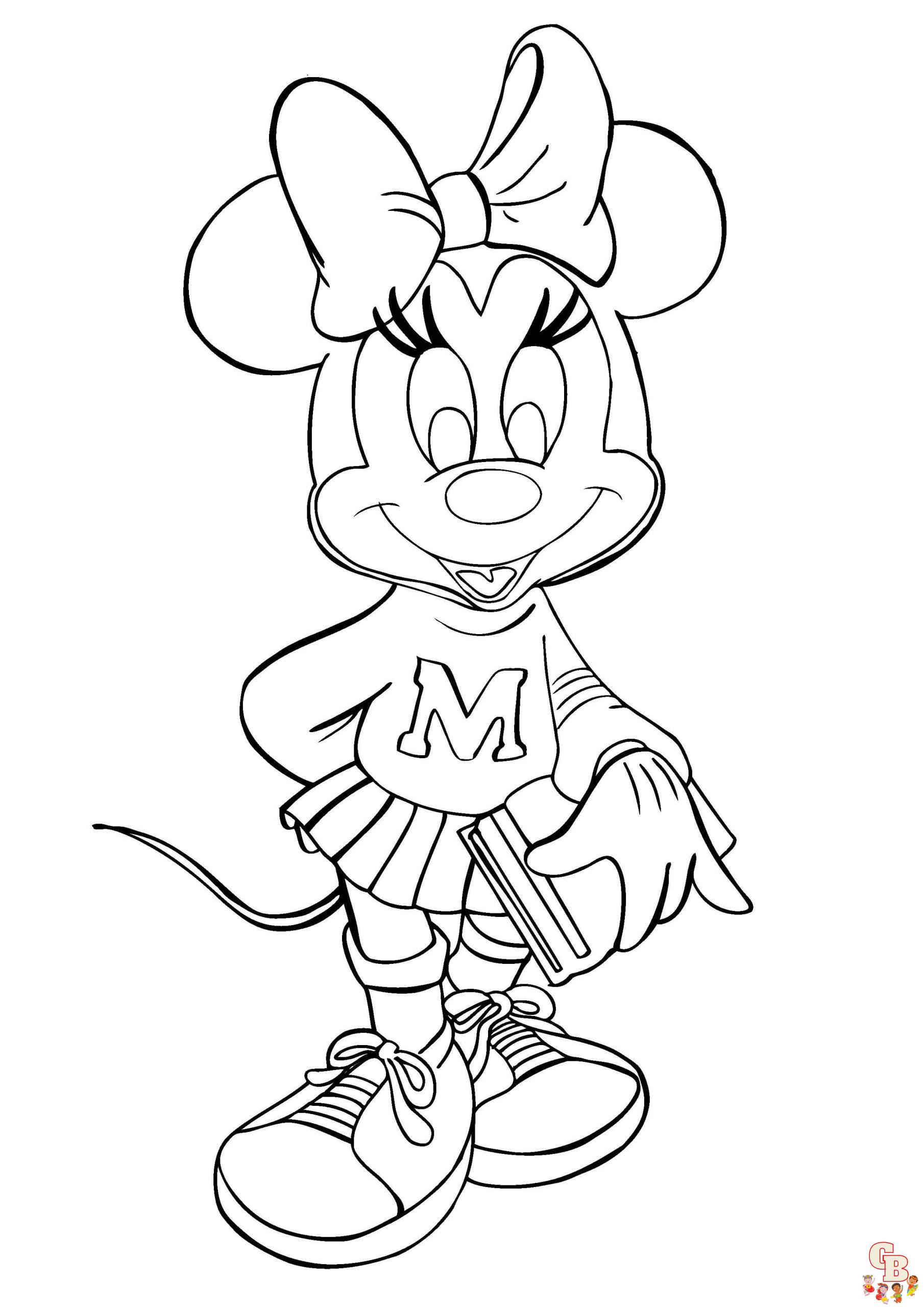 Minnie Mouse para colorear