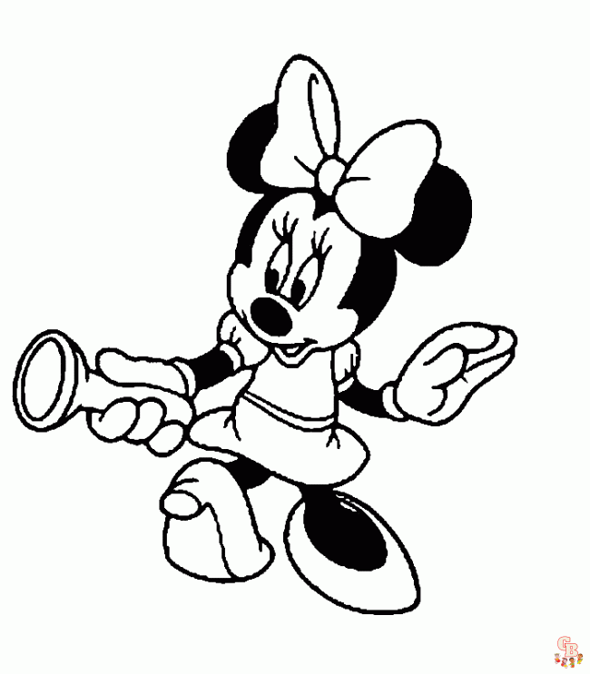 Minnie mouse para colorear 18