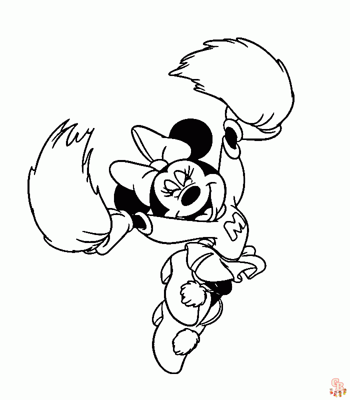 Minnie mouse para colorear 19