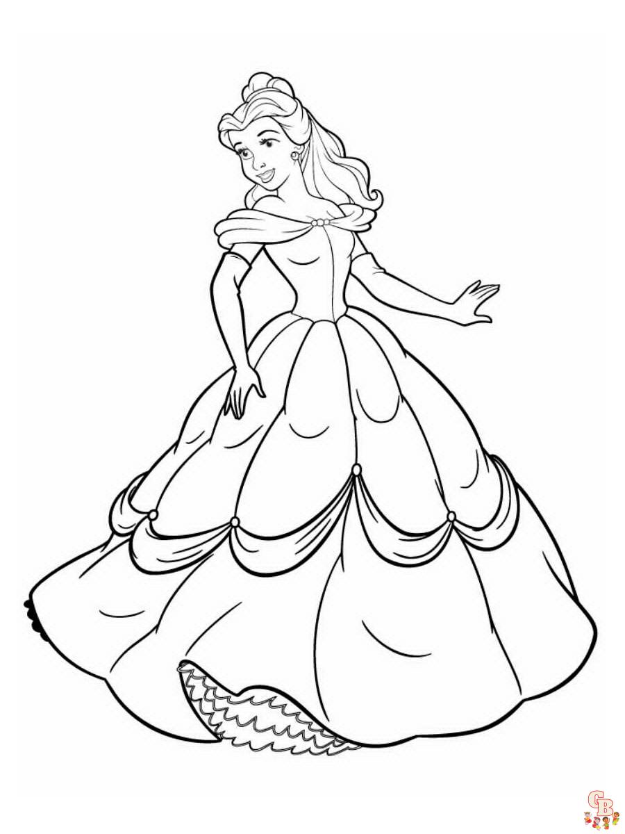 Dibujos para colorear para tu princesas