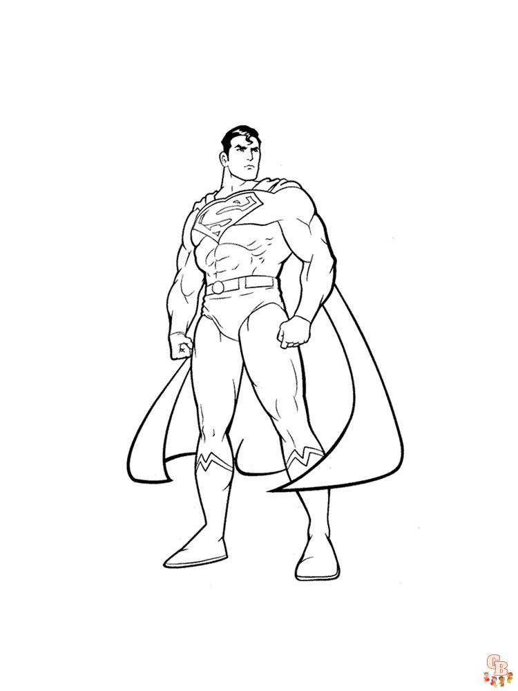 Superman para colorear 1