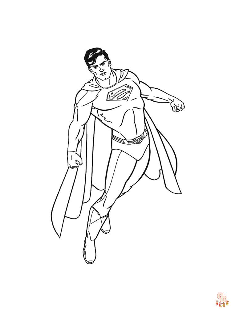 Superman para colorear 12