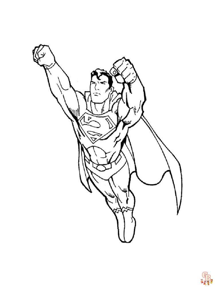 Superman para colorear 14