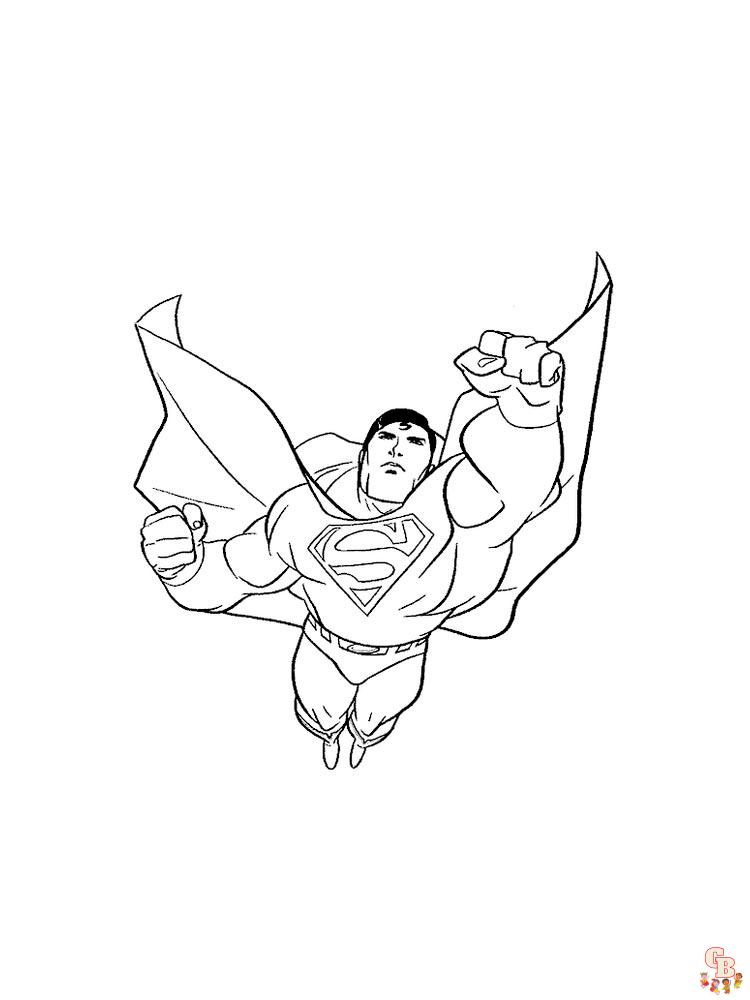 Superman para colorear 17