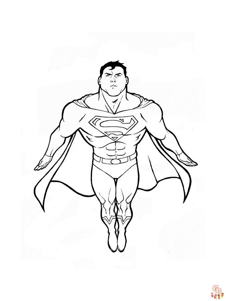 Superman para colorear 18