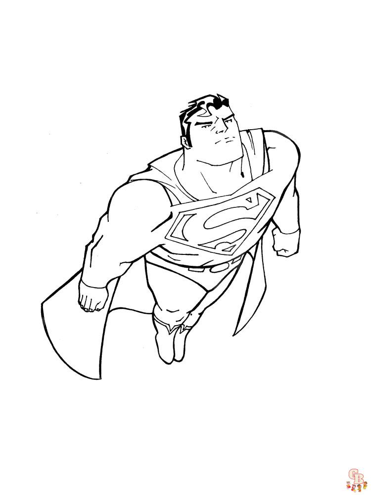 Superman para colorear 20