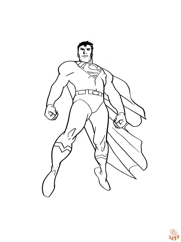 Superman para colorear 21