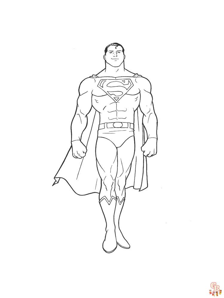 Superman para colorear 22