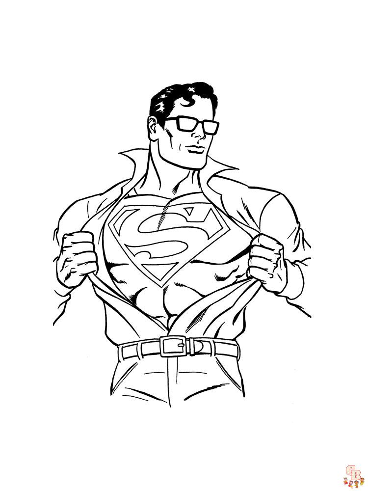 Superman para colorear 28
