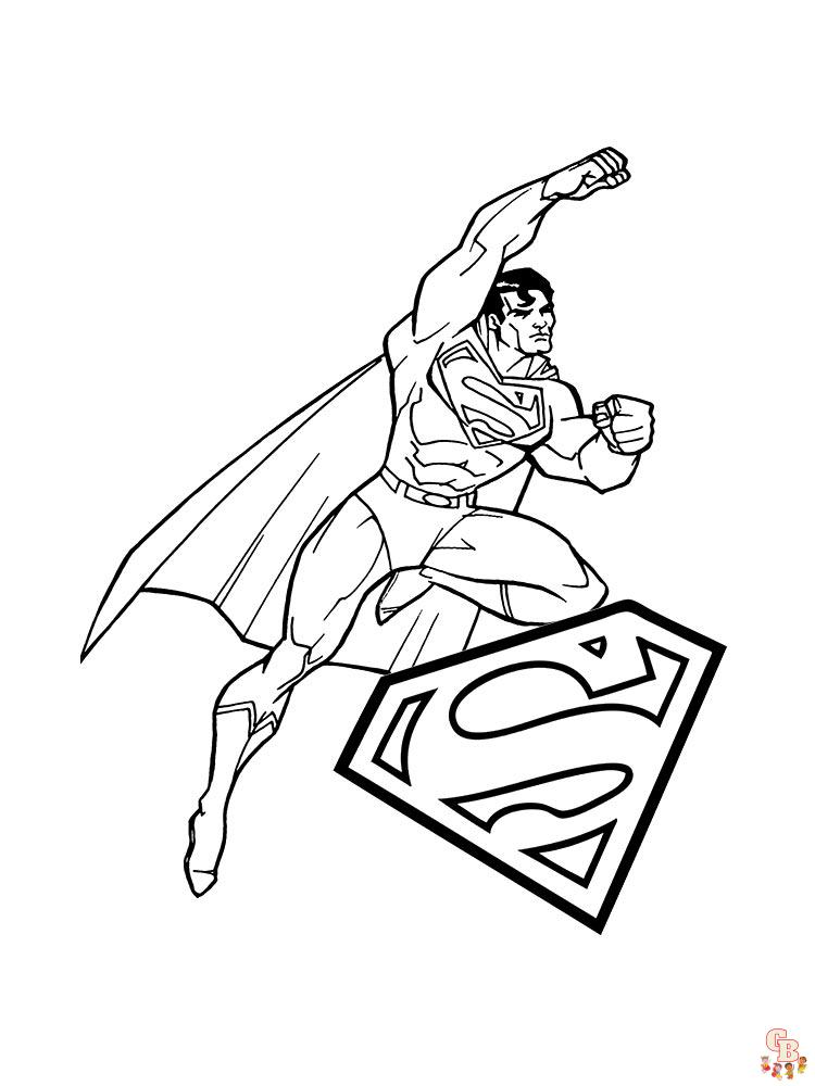 Superman para colorear 31