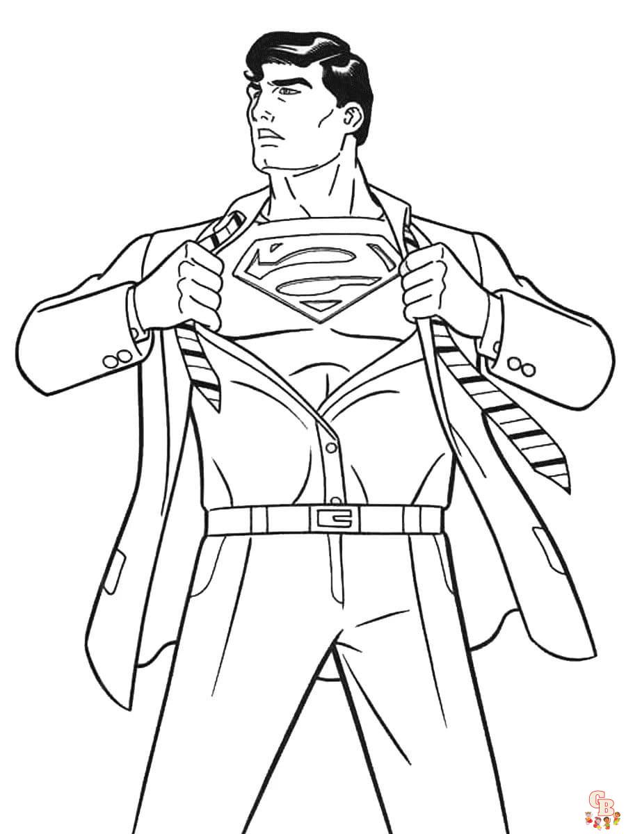 Superman para colorear 42