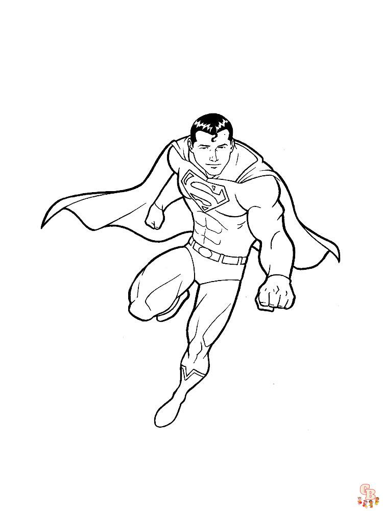 Superman para colorear 6