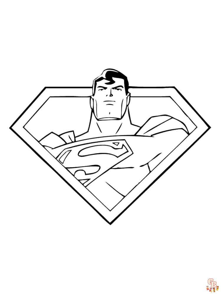 Superman para colorear 7