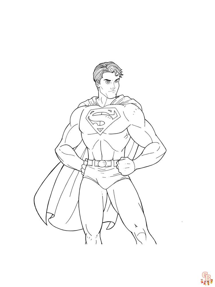 Superman para colorear 8