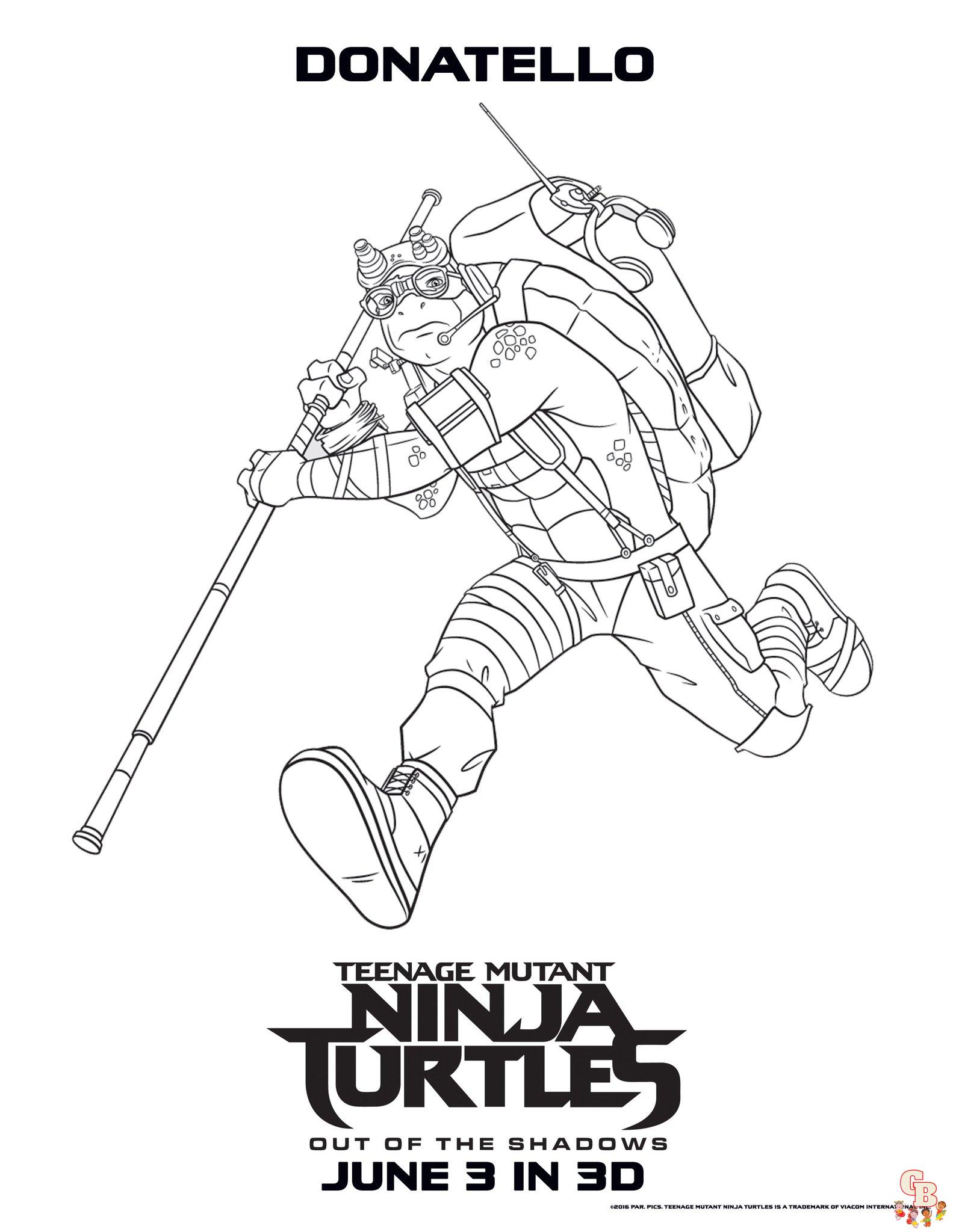 Tortugas Ninja para colorear 10