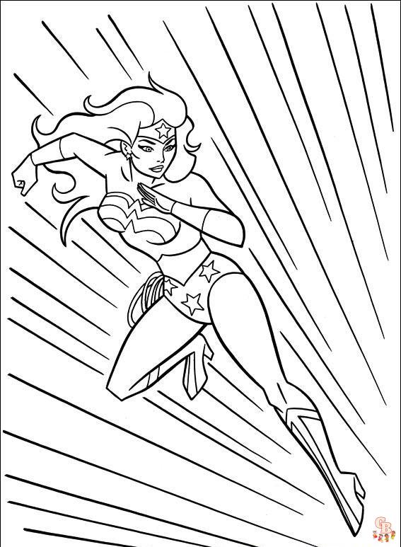 Wonder Woman para colorear 2