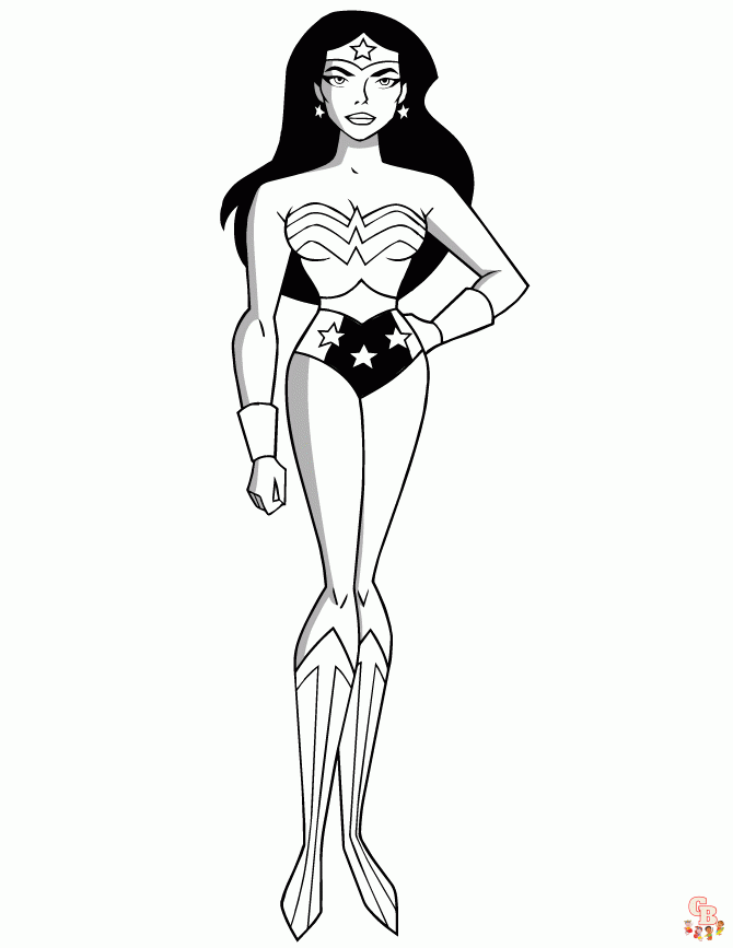 Wonder Woman para colorear 3
