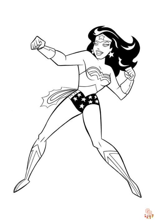 Wonder Woman para colorear 4