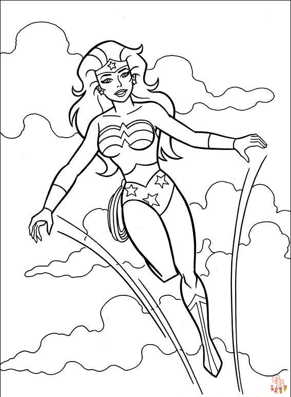 Wonder Woman para colorear 9