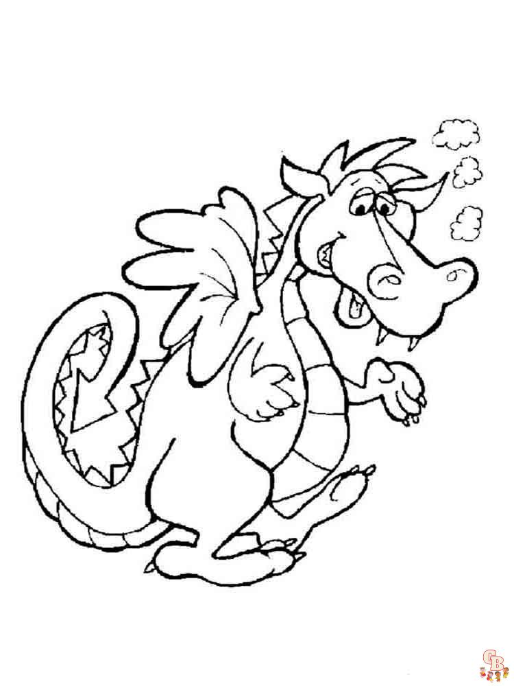  Dibujos de dragones para colorear mágicos para niños