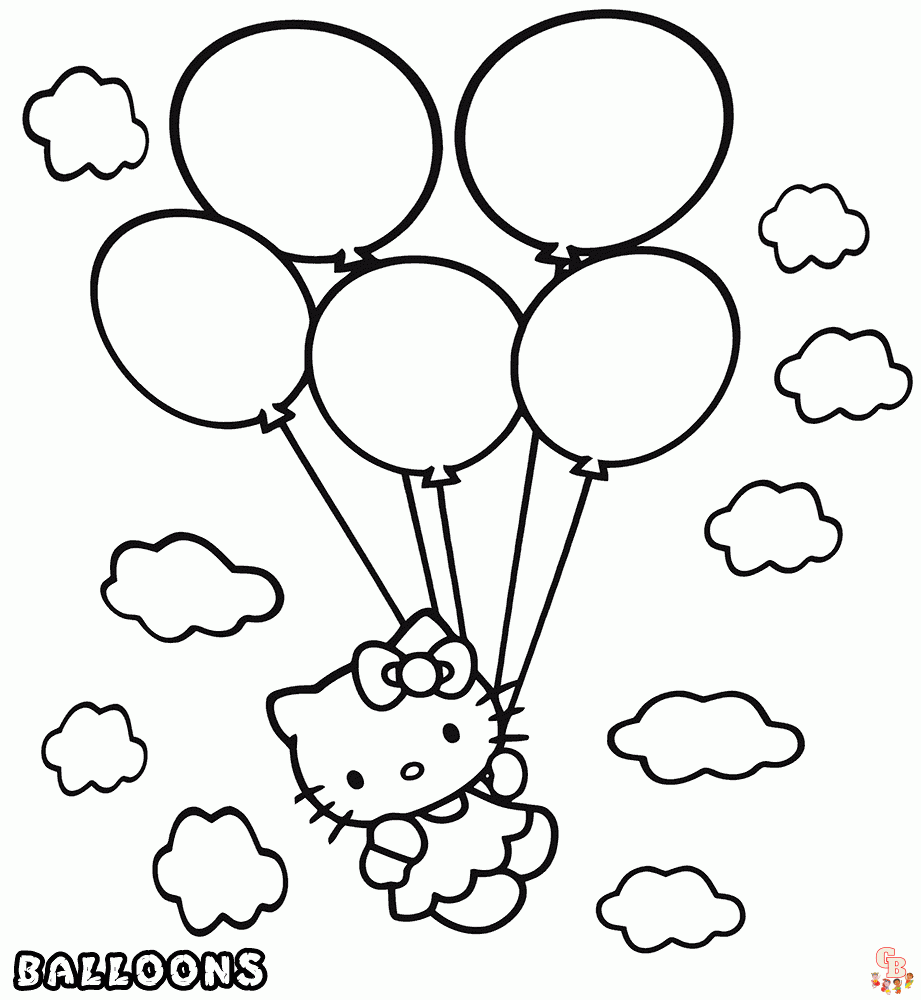 Las mejores dibujos para colorear de globos para niños 2023