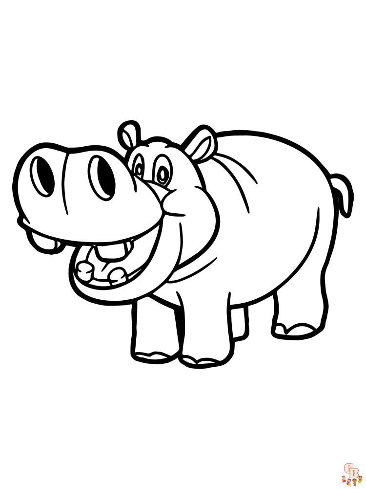 hipopotamos para colorear 18