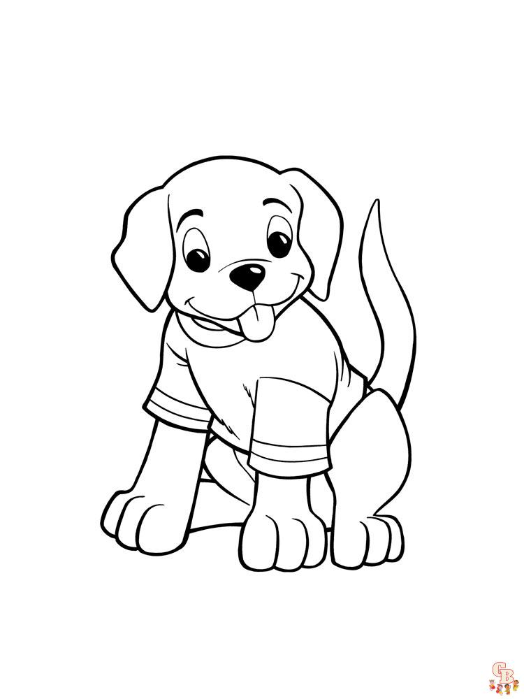 Las mejores dibujos de perros para colorear para niños
