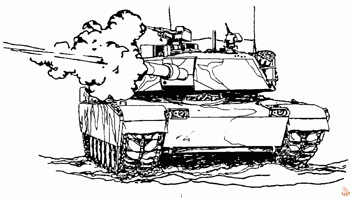 tanques para colorear 1
